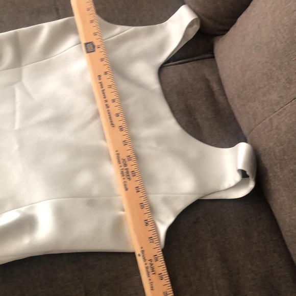 3 piece Albert Nipon suit light pearl grey wedding /party - Picture 12 of 16